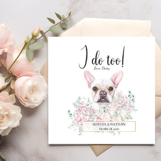 Guardanapo De Papel Cachorro Bulldog Francês Casamento Cocktail Napkin