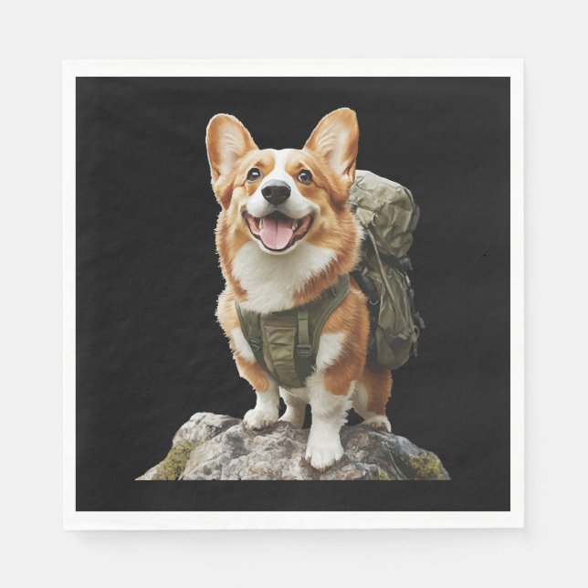 Guardanapo De Papel Cachorro-Caçador-Na moda (Frente)