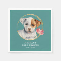 Cachorro Cachorro Cachorro com Chá de fraldas Flor