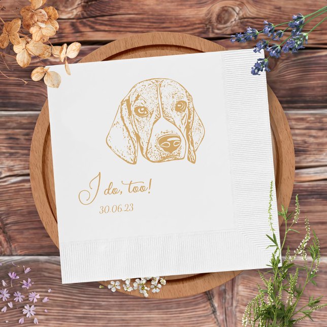 Guardanapo De Papel Cachorro Catahoula Eu Faço Casamento De Cachorro P (Criador carregado)