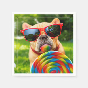 Guardanapo De Papel Cachorro Com Lollipop Grande
