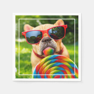 Guardanapo De Papel Cachorro Com Lollipop Grande