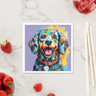 Guardanapo De Papel Cachorro com Óculos