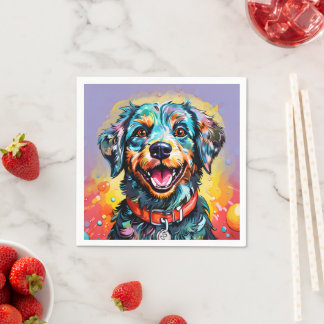 Guardanapo De Papel Cachorro com Óculos
