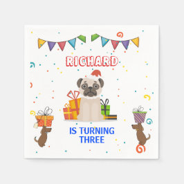 Guardanapo De Papel Cachorro Corajoso Puppy Pensou na Festa de anivers