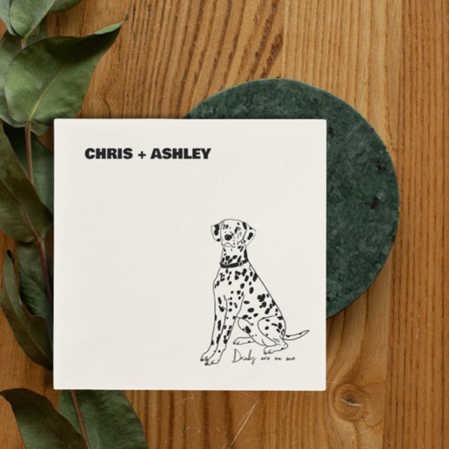 Guardanapo De Papel Cachorro Dalmaciano Napkin para casamento (Criador carregado)