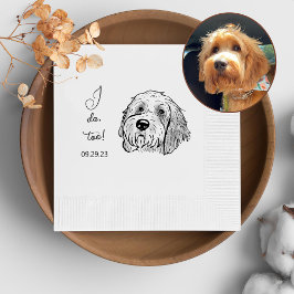 Guardanapo De Papel Cachorro De Goldendoodle Personalizado Eu Também F