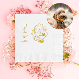 Guardanapo De Papel Cachorro De Goldendoodle Personalizado Eu Também F