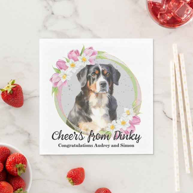 Guardanapo De Papel Cachorro de Montanha Bernese Eu Faço Com Napkins (Insitu)
