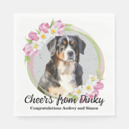 Guardanapo De Papel Cachorro de Montanha Bernese Eu Faço Com Napkins