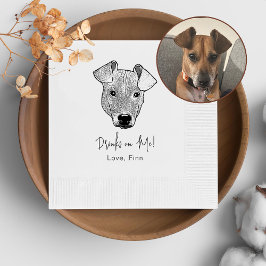 Guardanapo De Papel Cachorro De Potcake, Bebida Personalizada Em Mim