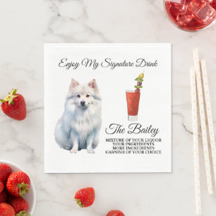 Guardanapo De Papel Cachorro Esquimó Casamento Signature Beba Napkins