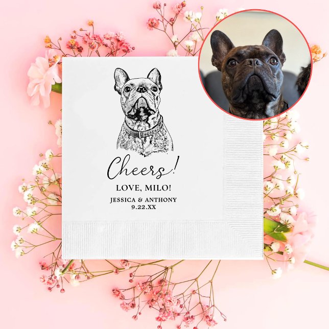 Guardanapo De Papel Cachorro Francês Personalizado Cheios Napkins (Criador carregado)