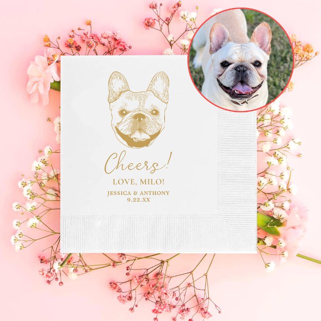 Guardanapo De Papel Cachorro Francês Personalizado Cheios Napkins (Criador carregado)