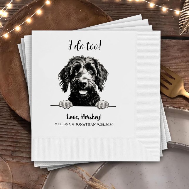Guardanapo De Papel Cachorro Goldendoodle Desenho Personalizado Eu Tam (Criador carregado)