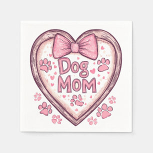 Guardanapo De Papel Cachorro Mãe Vibes - Calma e Na moda Design