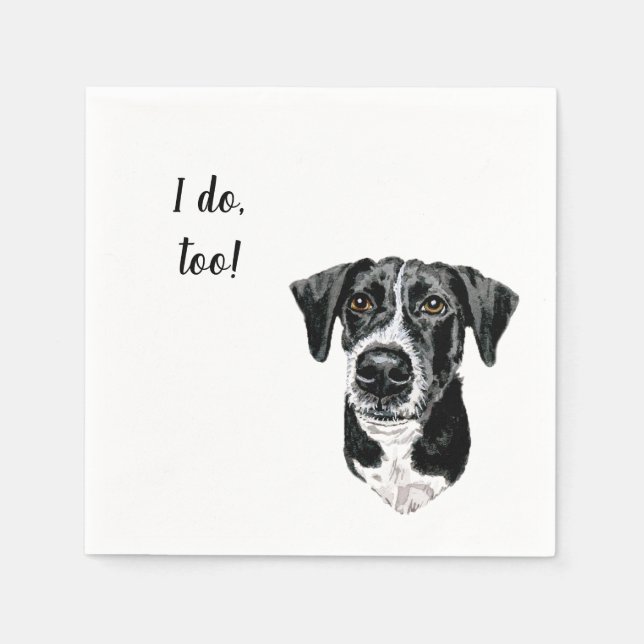 Guardanapo De Papel Cachorro Personalizado Napkin (Frente)