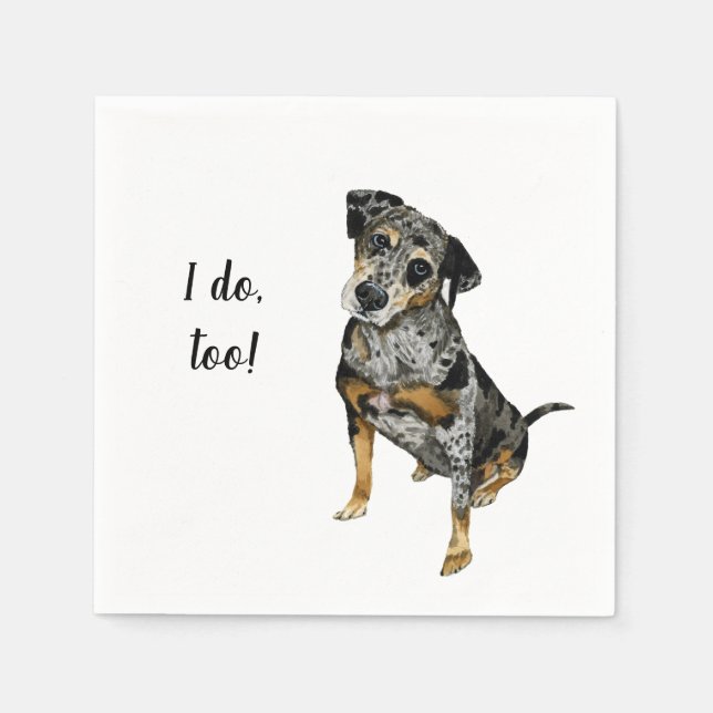 Guardanapo De Papel Cachorro Personalizado Napkin (Frente)