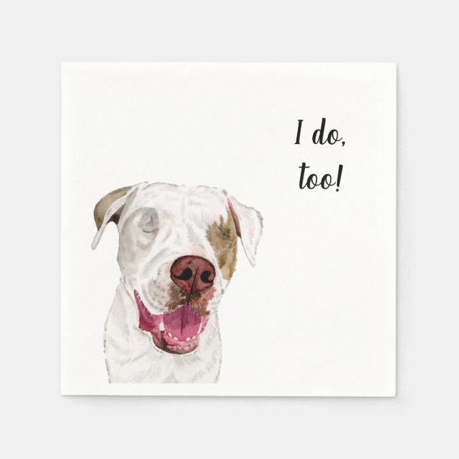 Guardanapo De Papel Cachorro Personalizado Napkin (Frente)