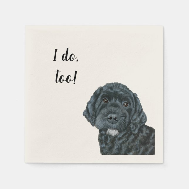 Guardanapo De Papel Cachorro Personalizado Napkin (Frente)