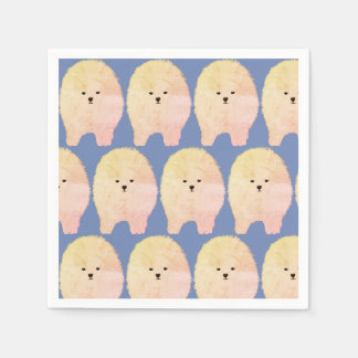 Guardanapo De Papel Cachorro Pomerano, Papel Personalizado Pet Fluffy