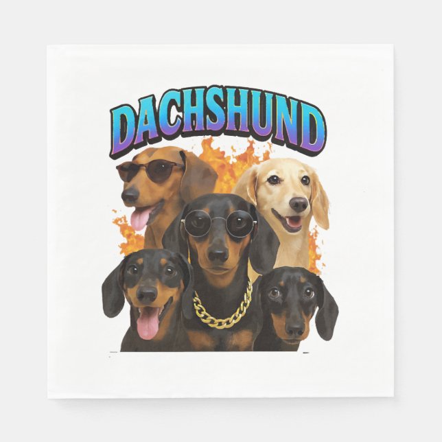 Guardanapo De Papel Cachorro-salsicha (Frente)
