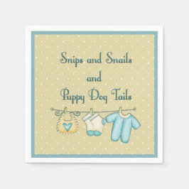 Guardanapo De Papel Cachorros Cachorros Cachorros Com Roupas De Bebê