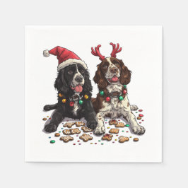 Guardanapo De Papel Cachorros do Cocker Spaniel Natal
