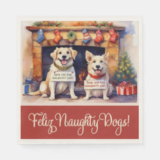 Guardanapo De Papel Cachorros Malvados Papel de Natal Napkins