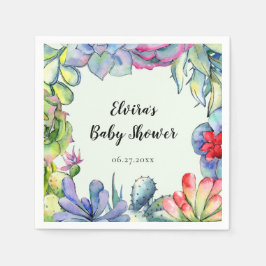 Guardanapo De Papel Cacto-aquarela