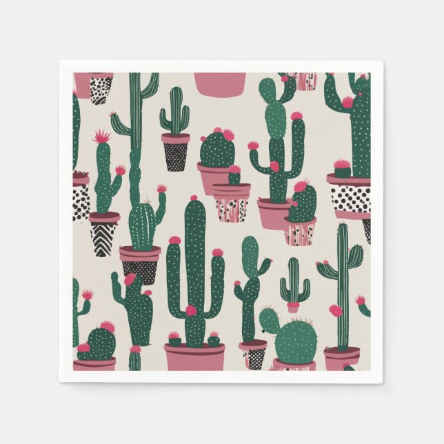 Guardanapo De Papel Cactus (Frente)