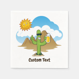 Guardanapo De Papel Cactus com Cerveja