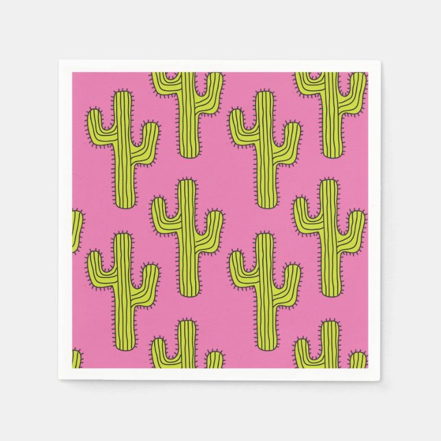 Guardanapo De Papel Cactus Paper Napkin (Frente)