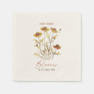 Guardanapo De Papel Cada Flor Bloqueia Seu Próprio Tempo - Floral Russ