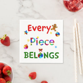 Guardanapo De Papel Cada Pedaço Pertence ao Natal