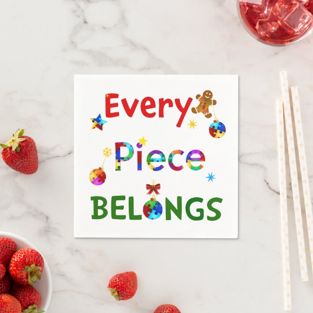 Guardanapo De Papel Cada Pedaço Pertence ao Natal (Insitu)