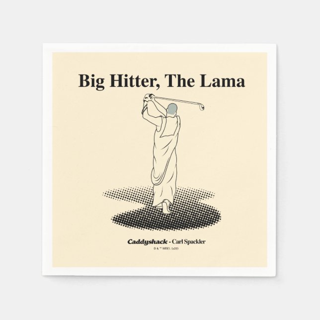 Guardanapo De Papel Caddyshack | Big Hitter, Lama (Frente)