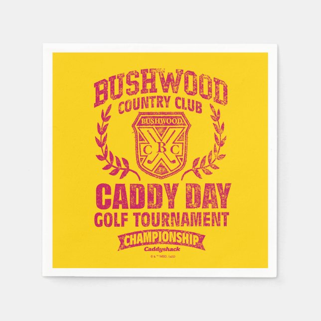 Guardanapo De Papel Caddyshack | Bushwood Country Club Caddy Day Golf (Frente)