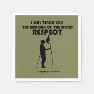 Guardanapo De Papel Caddyshack Ensino-Vos O Significado Do W