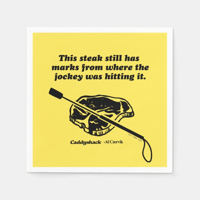 Guardanapo De Papel Caddyshack | Este Bife Ainda Tem Marcas (Frente)