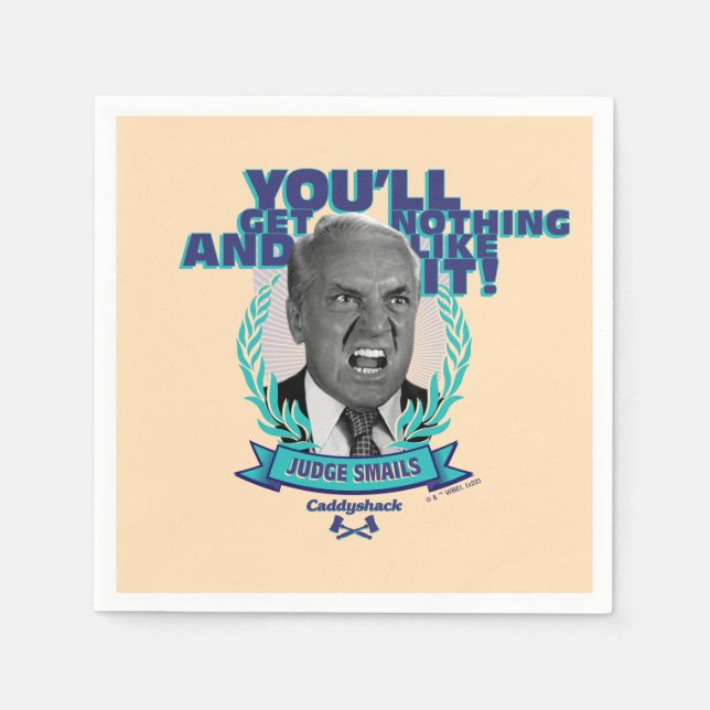 Guardanapo De Papel Caddyshack | Você não vai receber nada e gostar (Frente)