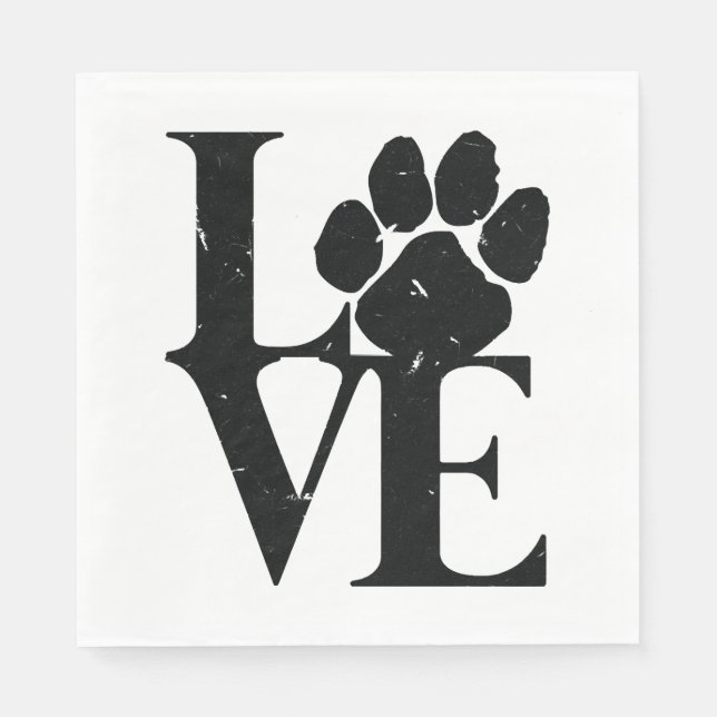 Guardanapo De Papel Cães Adoram Cães (Frente)