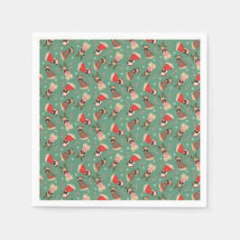 Guardanapo De Papel Cães Pug felizes