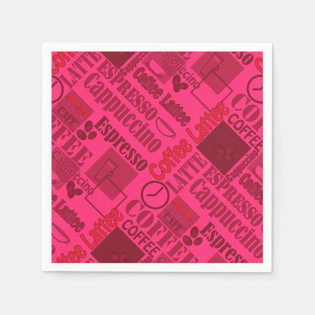 Guardanapo De Papel Café adorável (Frente)