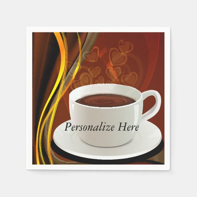 Guardanapo De Papel Café Art (Frente)