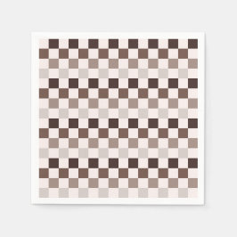 Guardanapo De Papel Cafe Au Lait checkerboard pattern