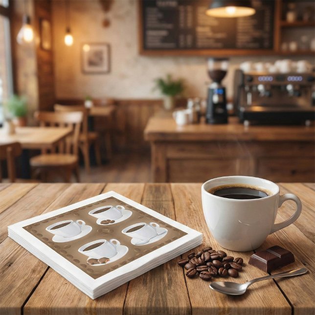 Guardanapo De Papel Café com feijão e chocolate (Criador carregado)