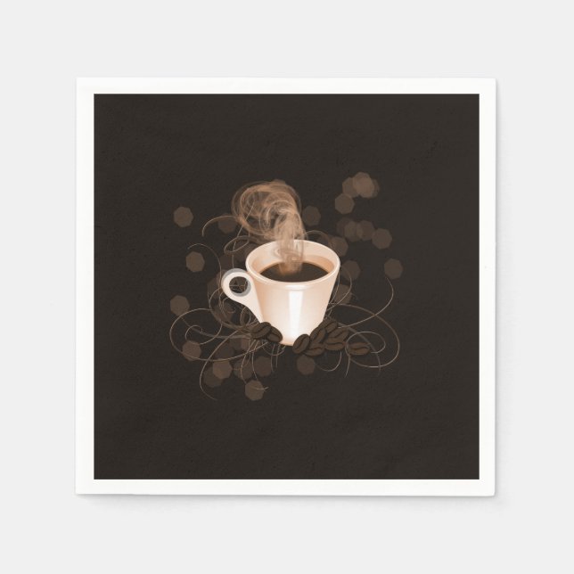 Guardanapo De Papel Café com Nadinhos e Feijões (Frente)