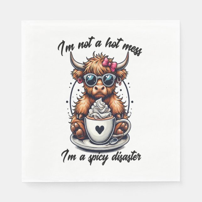 Guardanapo De Papel Café de Vaca, Café de Café (Frente)