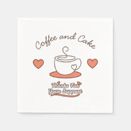 Guardanapo De Papel Café e Bolo 